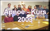 Apnoe Kurs 2003